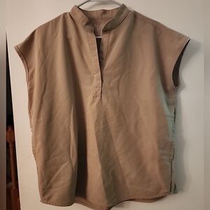 Figs Sandstone Color Rafaela  Scrub Top